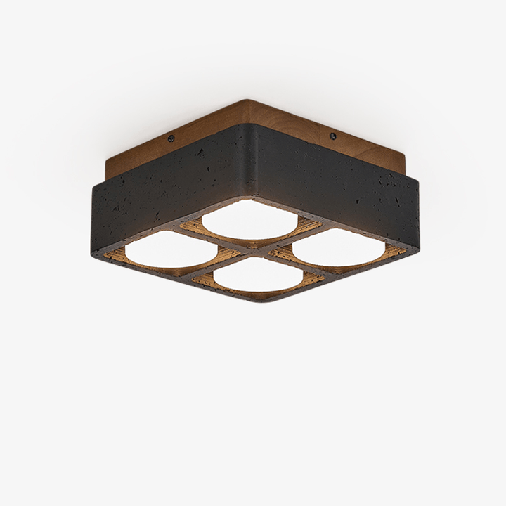 Multi Spot Square Ceiling Lamp - Vakkerlight