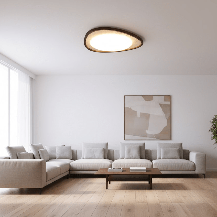 Lunaro Moonstone Travertine Ceiling Light - Vakkerlight