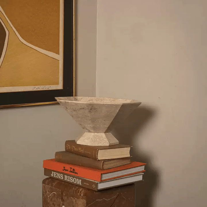 Facet Pedestal Bowl Storage Tray - Vakkerlight