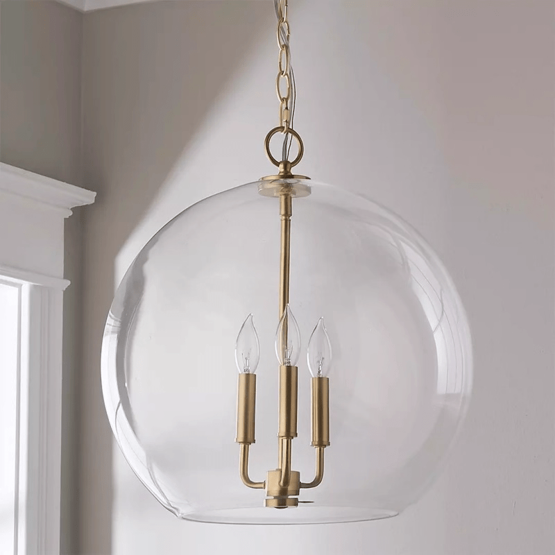 Lysander Clear Globe Pendant Lamp - Vakkerlight