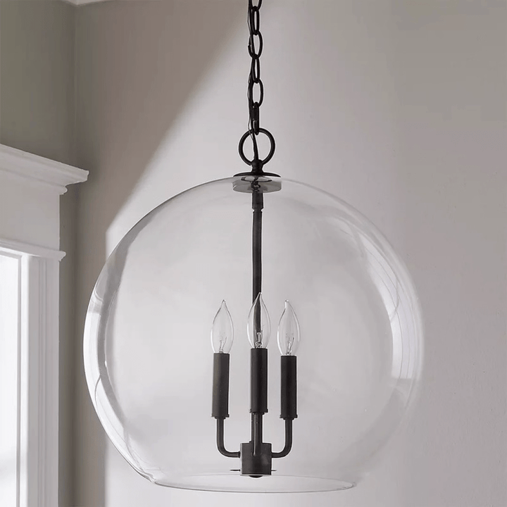 Lysander Clear Globe Pendant Lamp - Vakkerlight