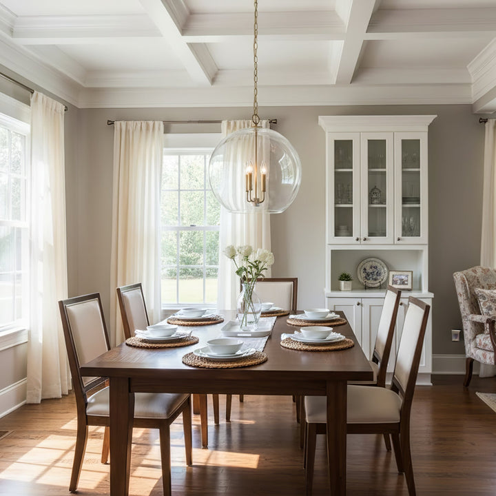 Lysander Clear Globe Pendant Lamp - Vakkerlight