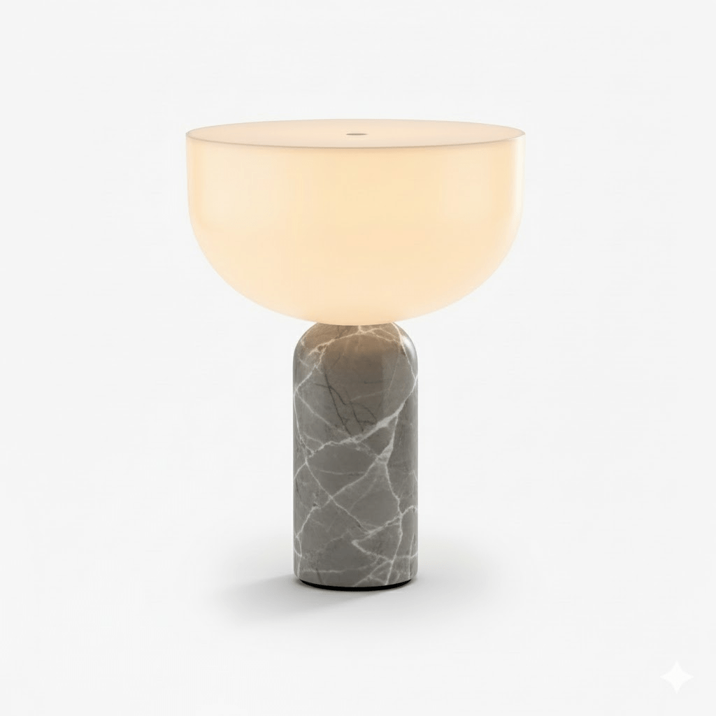 Arno Sphere Marble Table Lamp - Vakkerlight