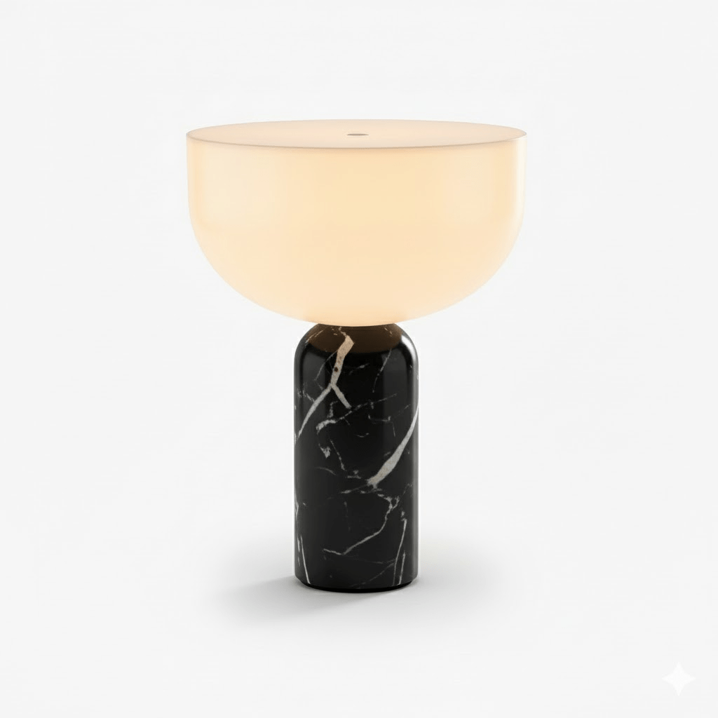 Arno Sphere Marble Table Lamp - Vakkerlight
