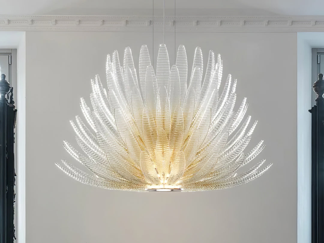 Aurelia Glass Petal Chandelier - Vakkerlight