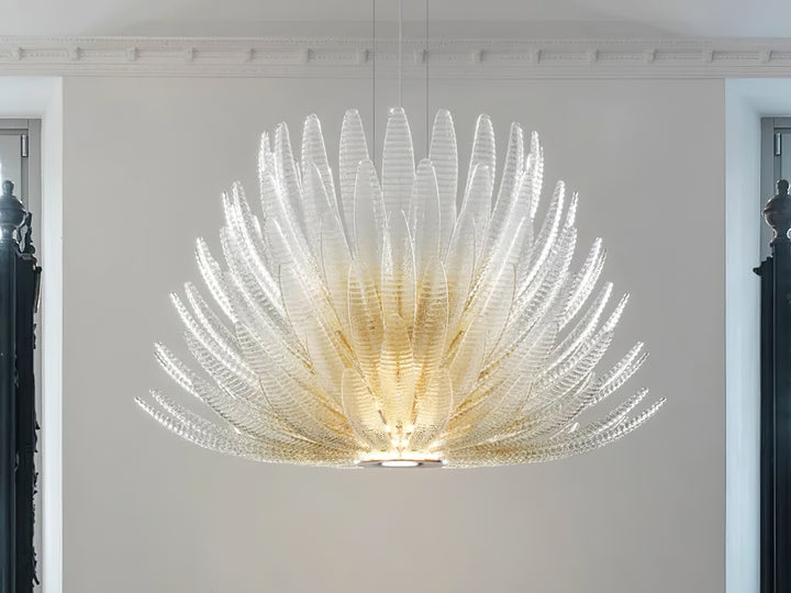 Aurelia Glass Petal Chandelier - Vakkerlight