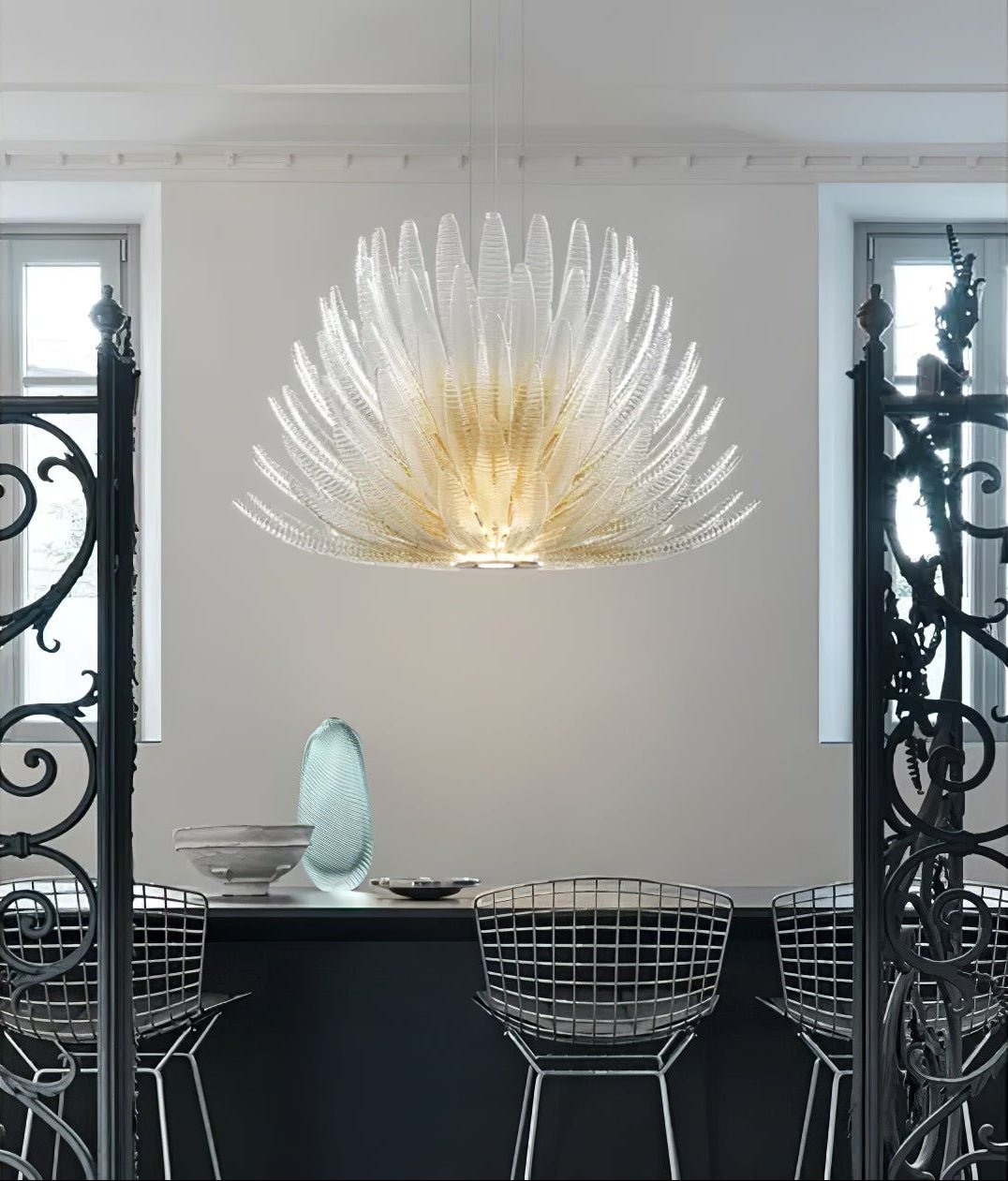 Aurelia Glass Petal Chandelier - Vakkerlight