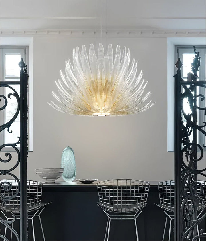Aurelia Glass Petal Chandelier - Vakkerlight