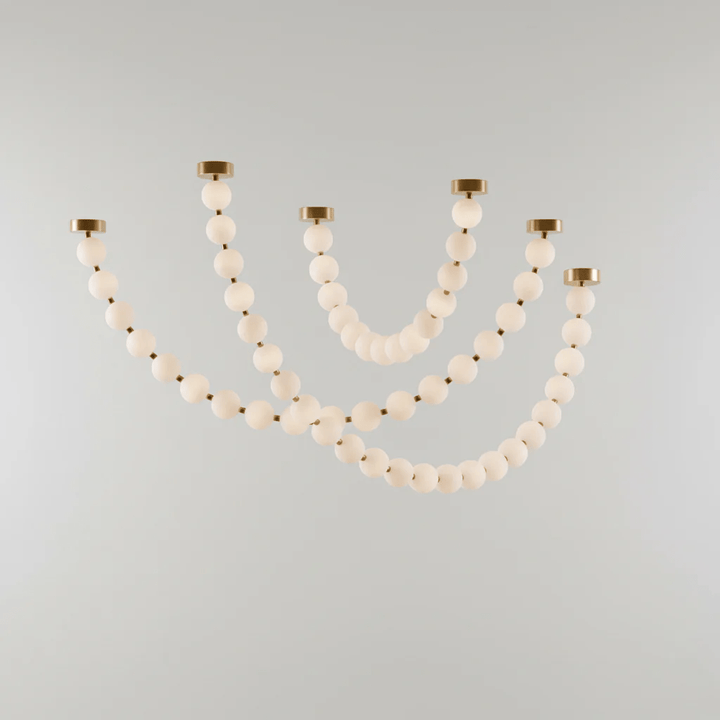 Pearl Necklace Balls Chandelier - Vakkerlight