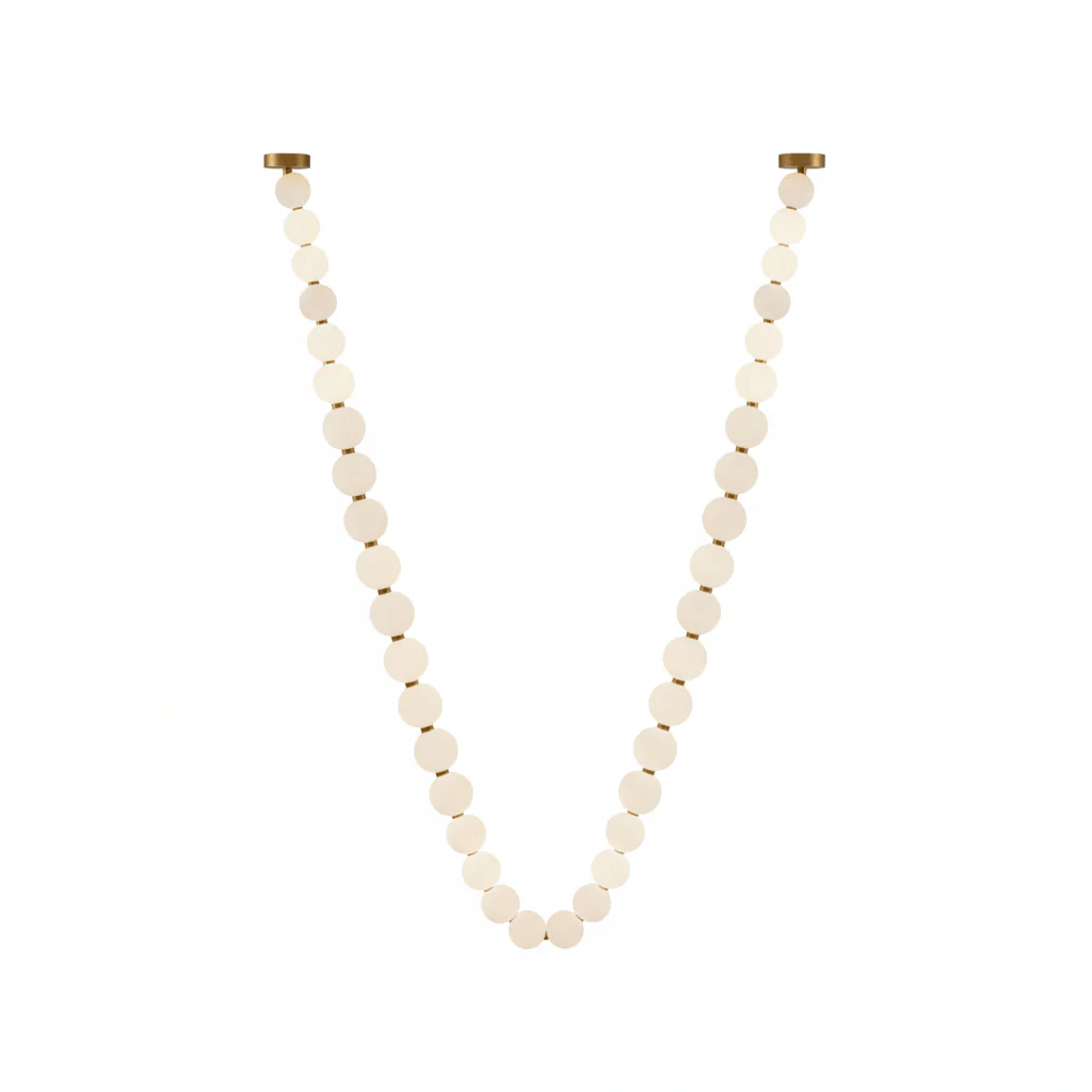Pearl Necklace Balls Chandelier - Vakkerlight