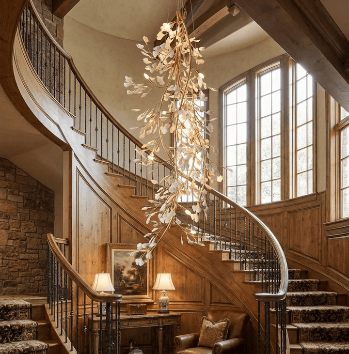 Gingko Long Branch Chandelier - Vakkerlight