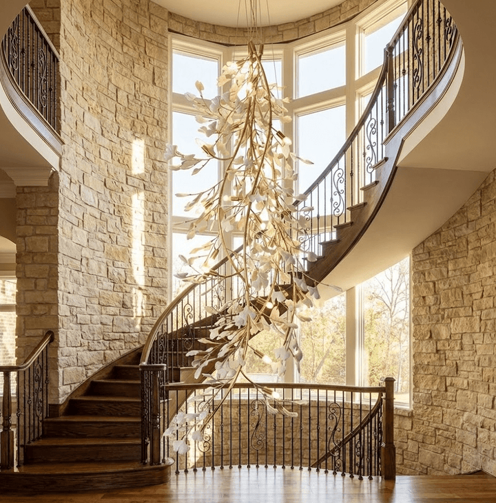 Gingko Long Branch Chandelier - Vakkerlight