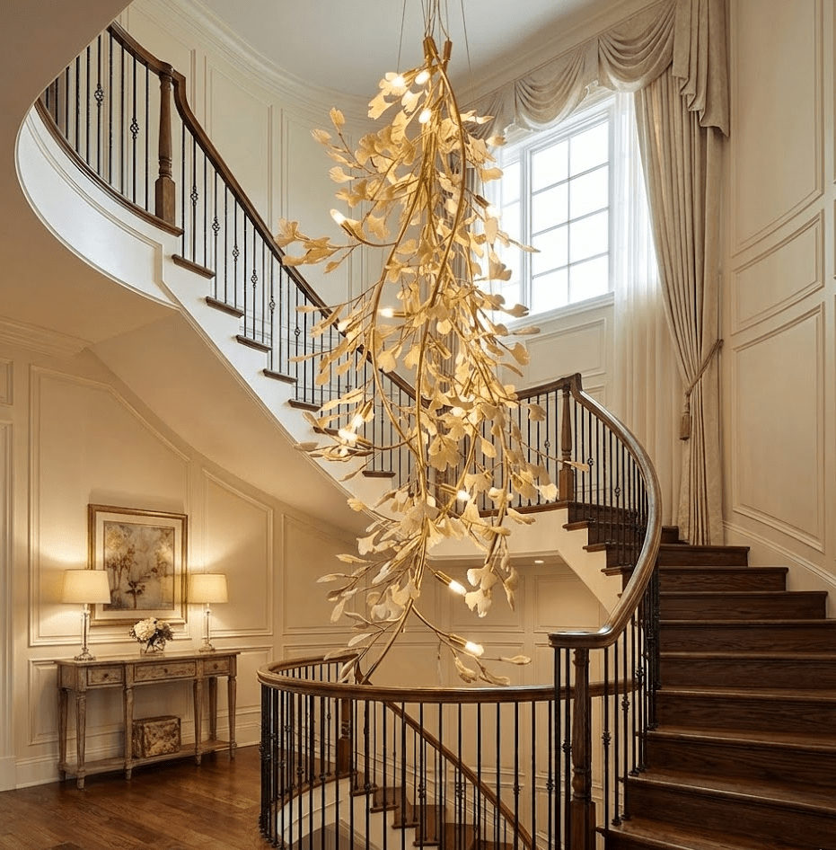 Gingko Long Branch Chandelier - Vakkerlight