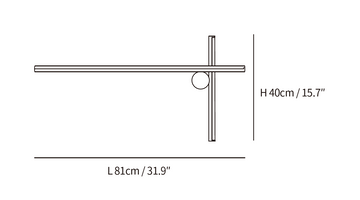 Luminária de Parede Coordinates — Dimension drawings 2