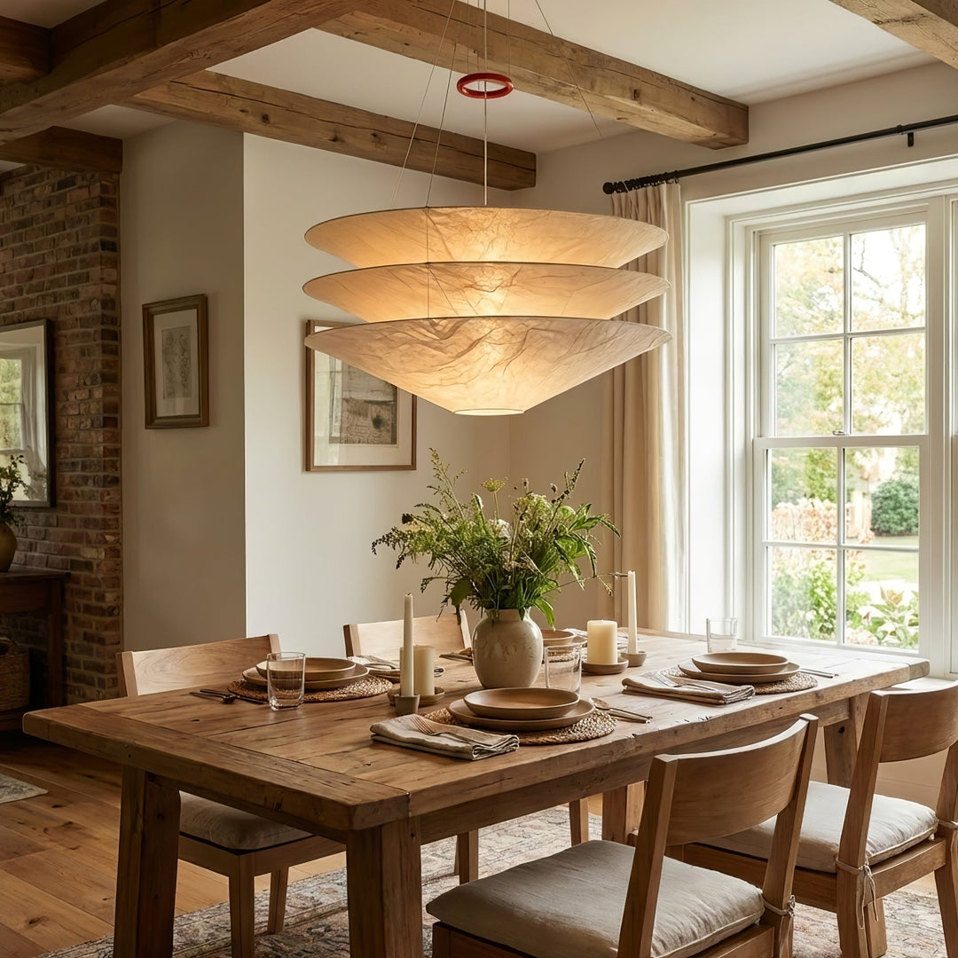 Kazu Cone Silk Pendant Lamp - Vakkerlight