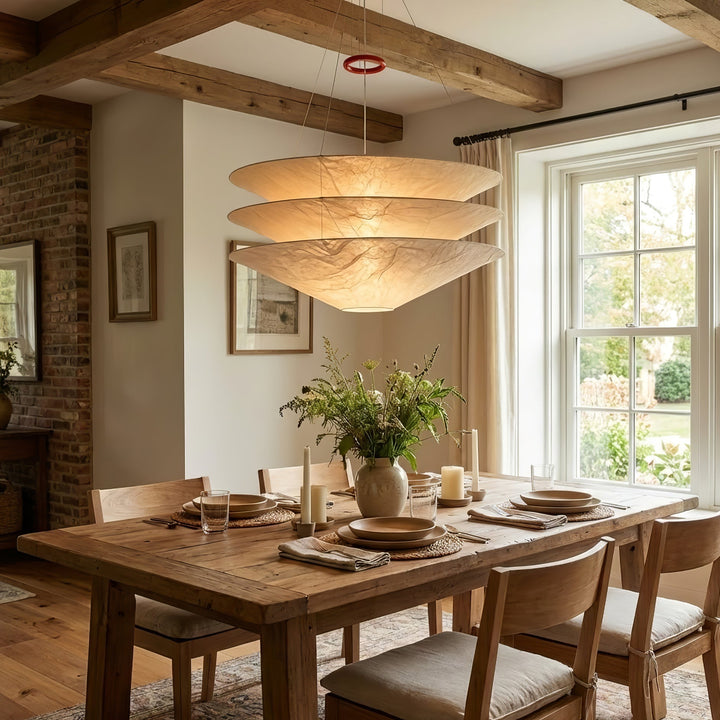 Kazu Cone Silk Pendant Lamp - Vakkerlight