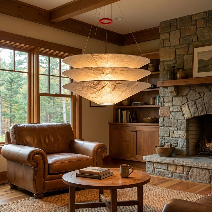 Kazu Cone Silk Pendant Lamp - Vakkerlight