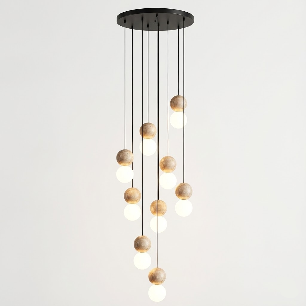 Camille Travertine Pendant Light