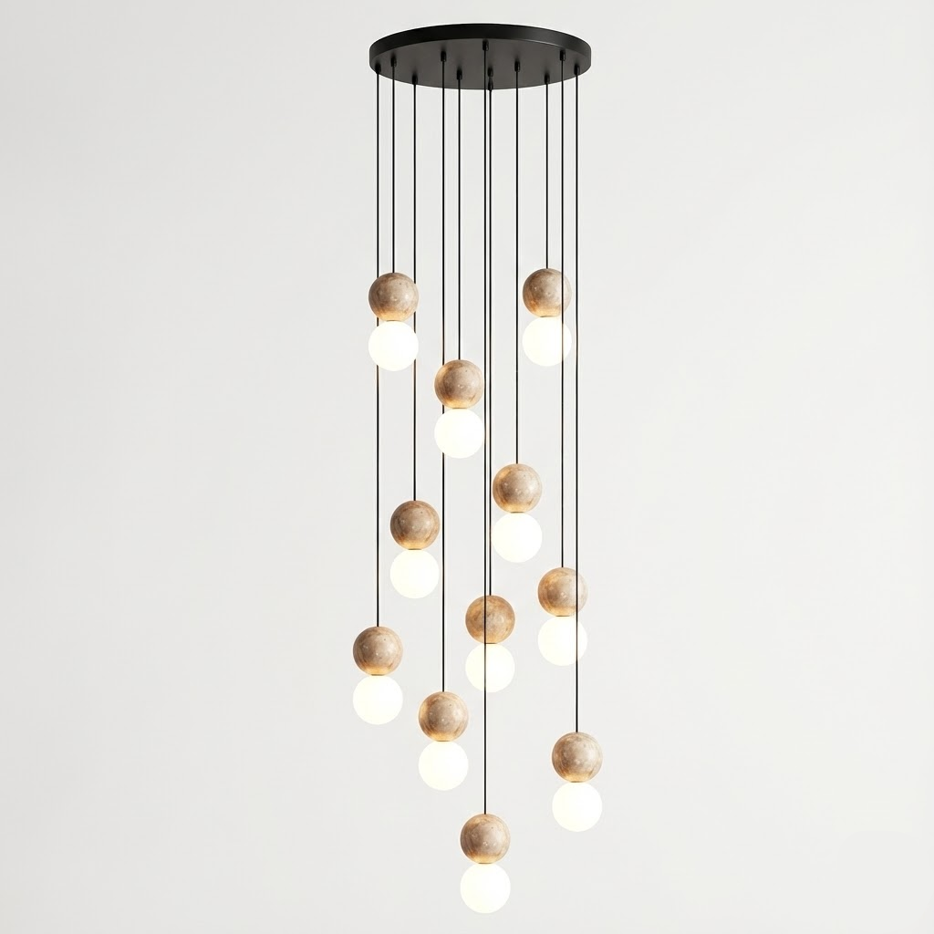Camille Travertine Pendant Light