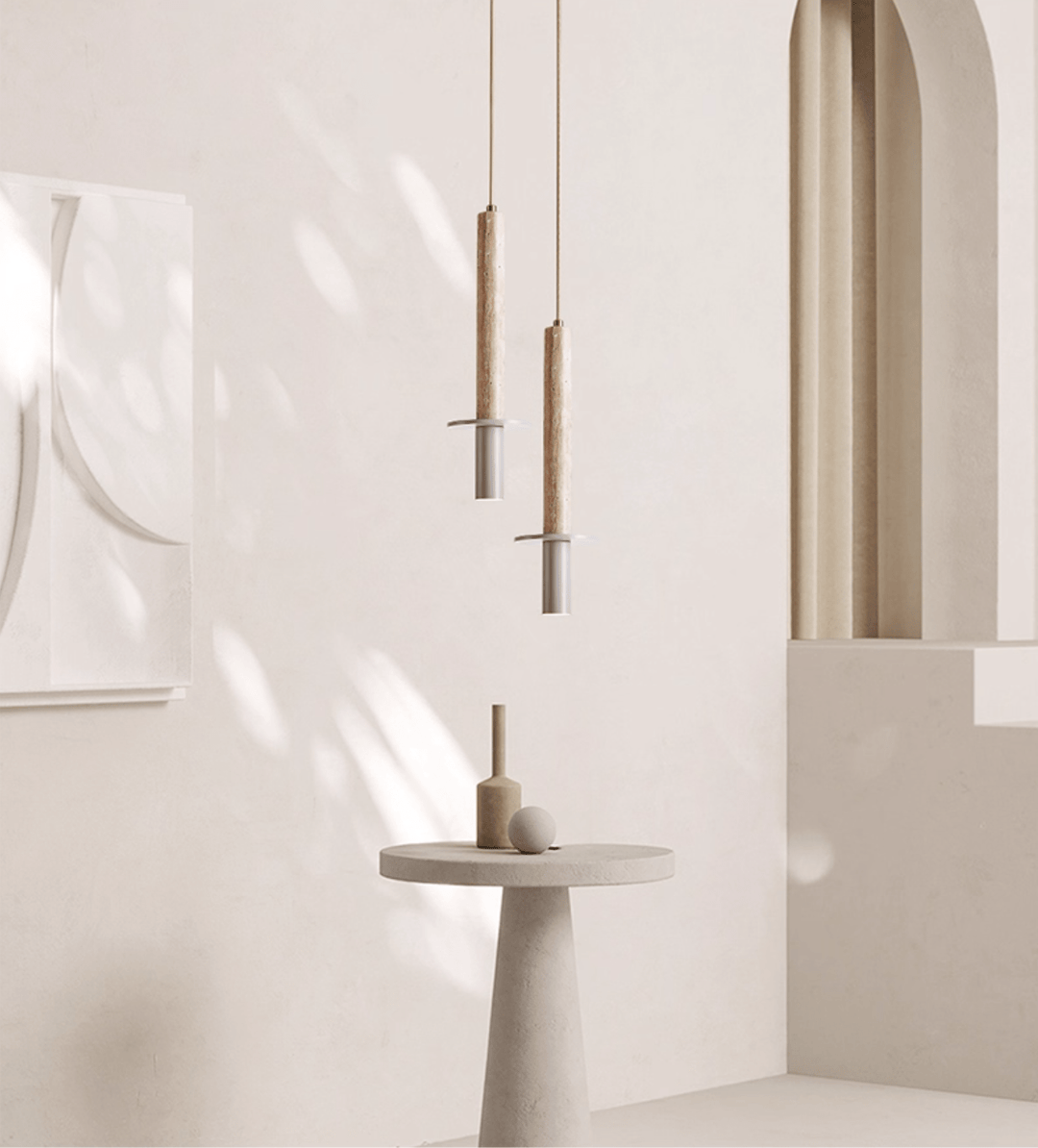 Linea Travertine Pendant Lamp - Vakkerlight