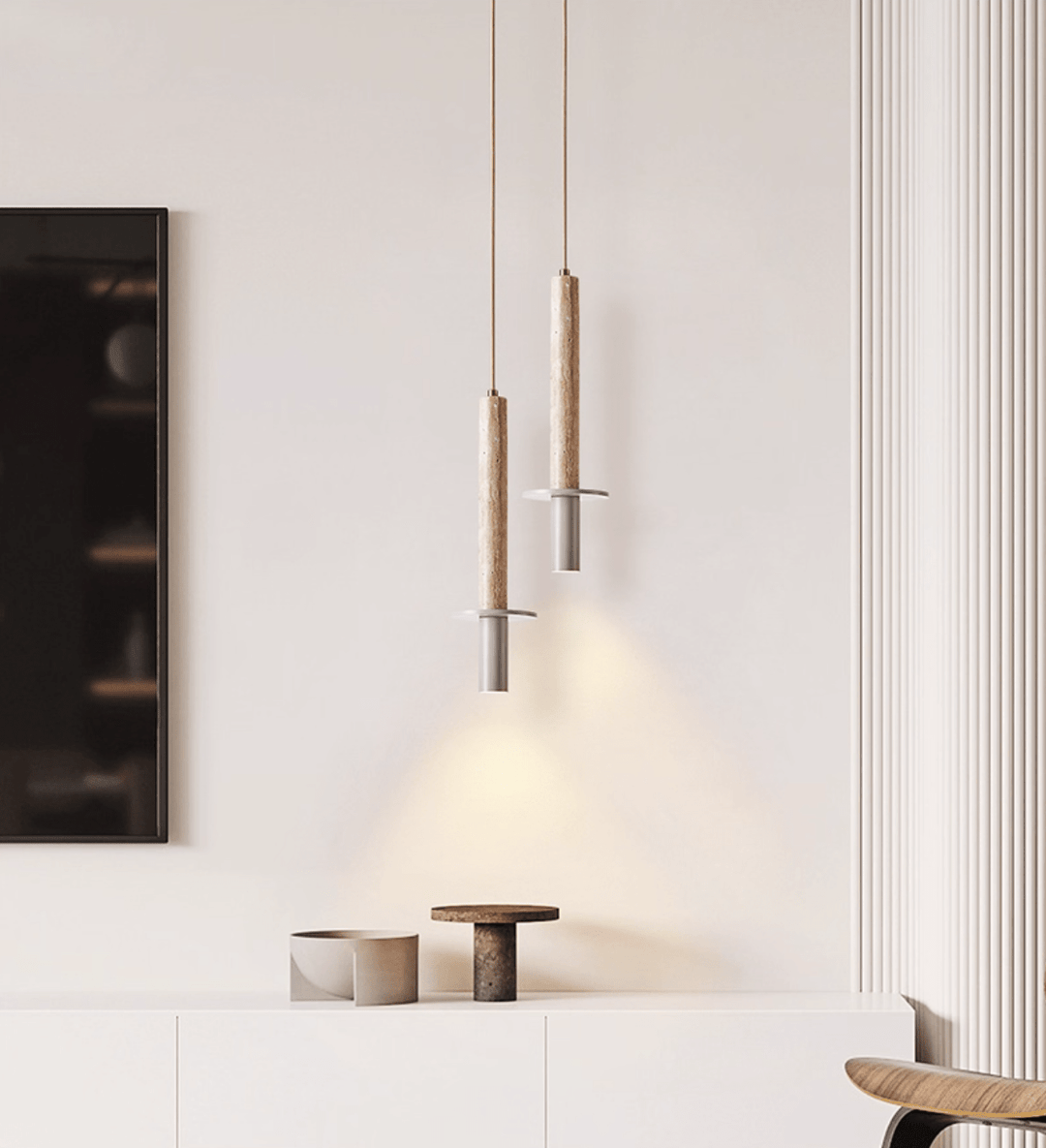 Linea Travertine Pendant Lamp - Vakkerlight