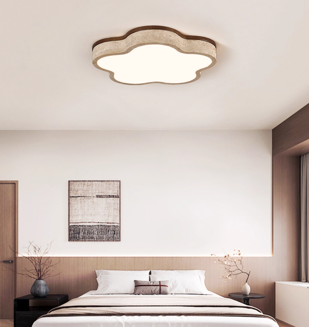 Cloudline Travertine Ceiling Lamp