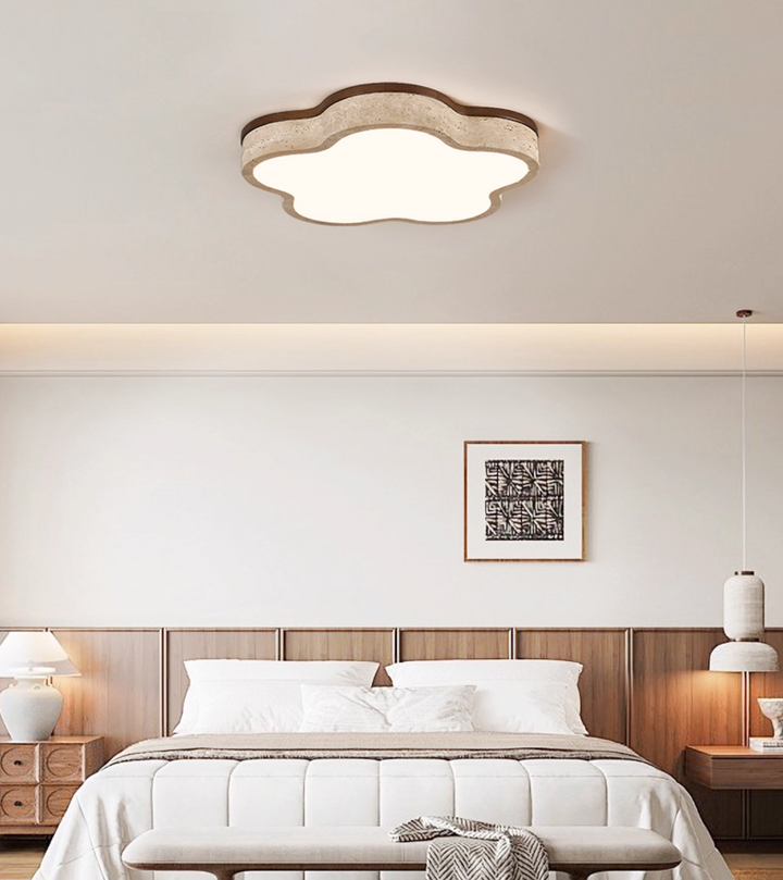 Cloudline Travertine Ceiling Lamp