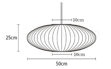 مصباح Crisscross Bubble المعلق — Dimension drawings 1