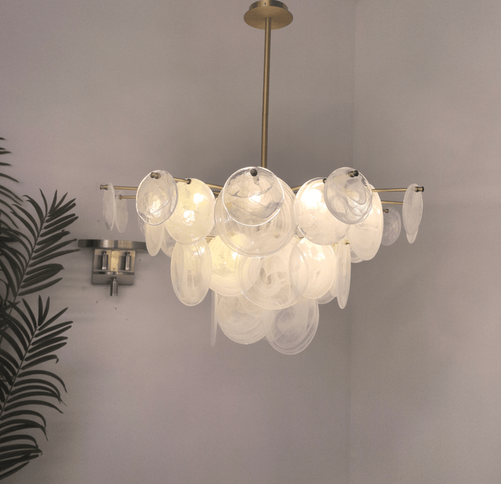 Brass Discs Cascading Chandelier - Vakkerlight