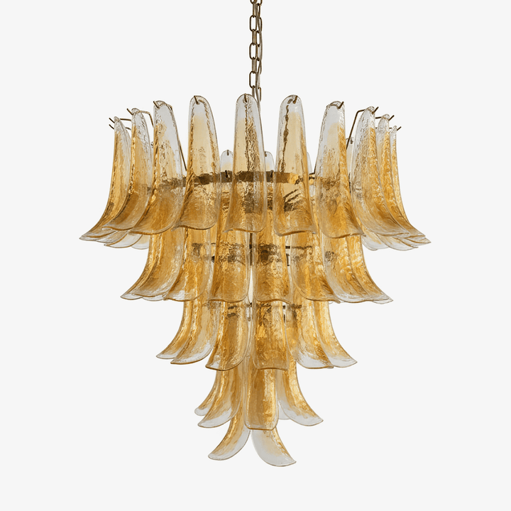 Amber Murano Glass Petals Chandelier - Vakkerlight