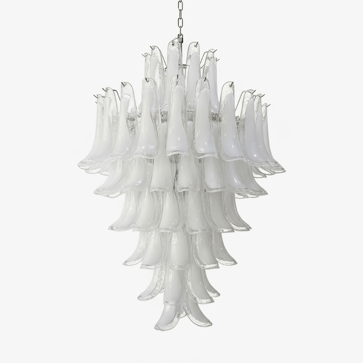 White Cloud Glass Petals Chandelier - Vakkerlight