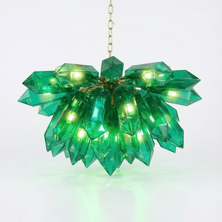 Emerald Crystal Chandelier - Vakkerlight