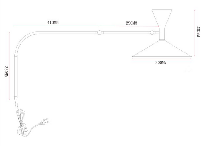 Marseille Plug-in-Wandleuchte