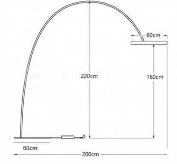 Ring Stehleuchte — Dimension drawings 2