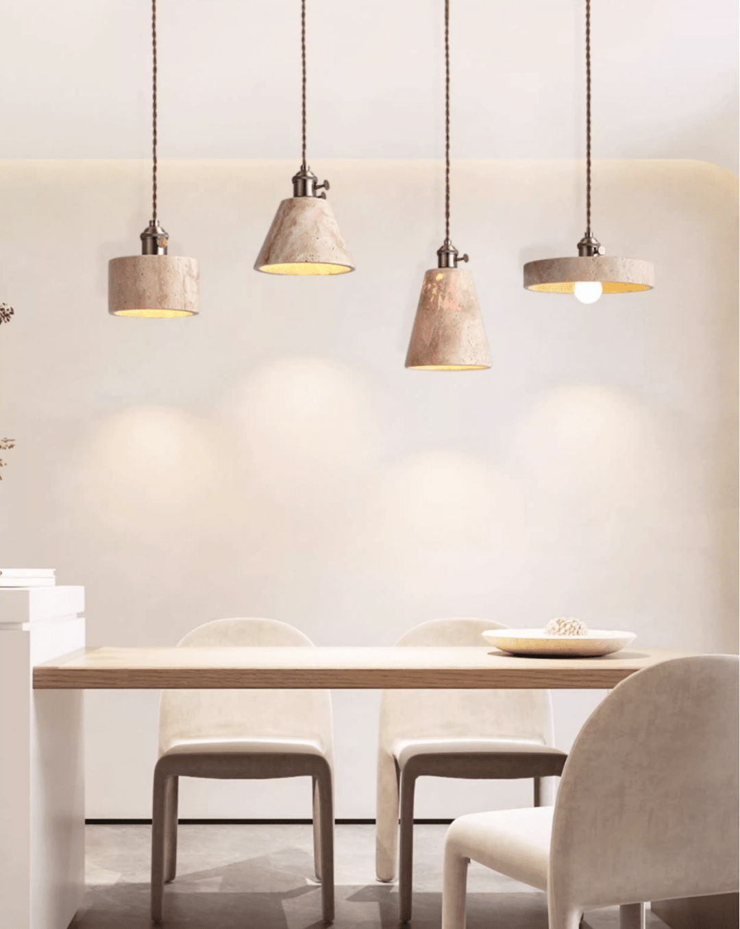 Terraform Travertine Pendant Light - Vakkerlight