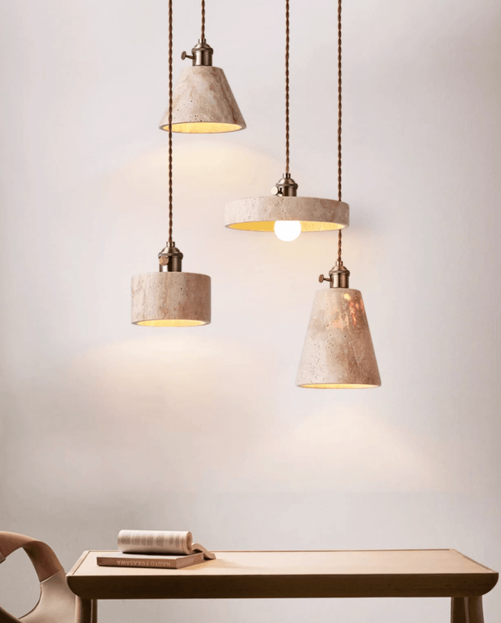 Terraform Travertine Pendant Light - Vakkerlight