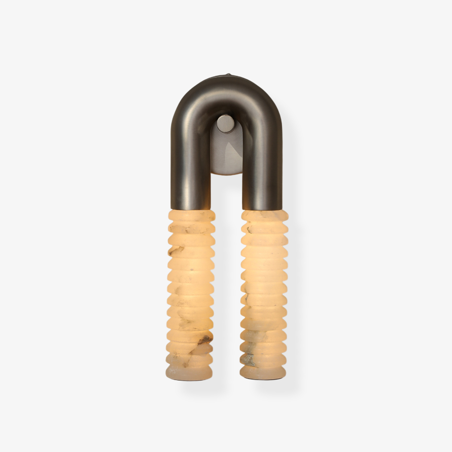 Arc Ridge Alabaster Wall Sconce