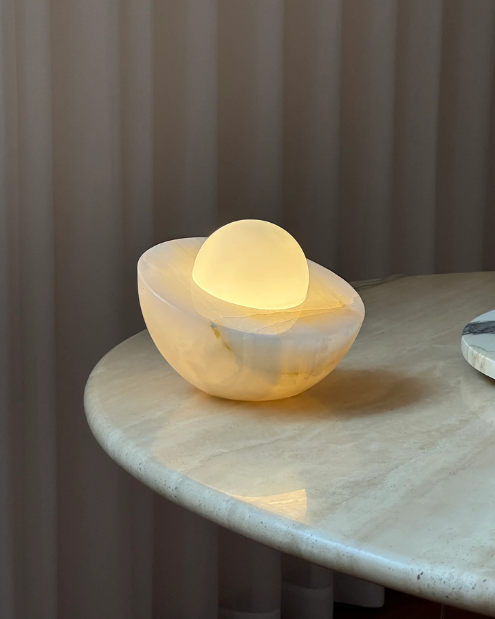 Halo Pebble Stone Table Lamp