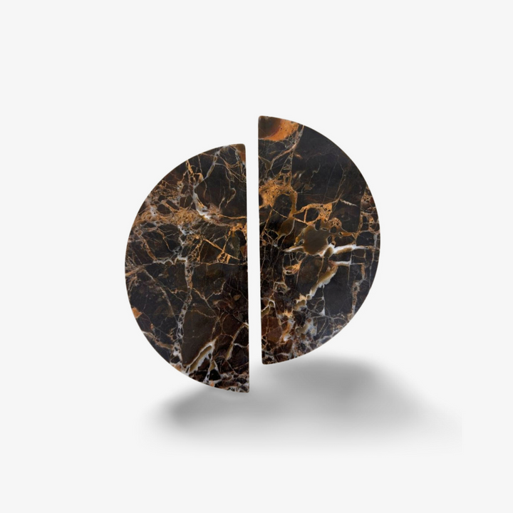 Coffee Marble Door Handle
