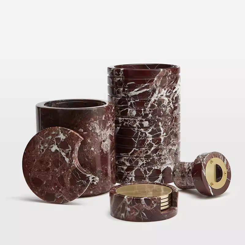 Rosso Levanto Marble Vessel