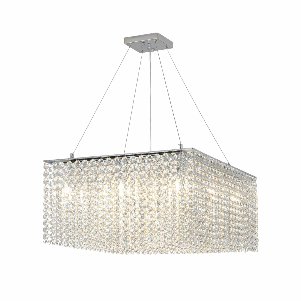 Crystal Frame Chandelier