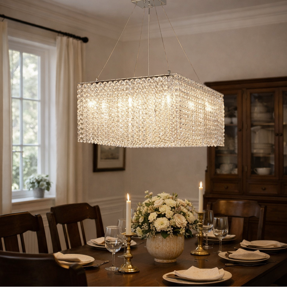 Crystal Frame Chandelier