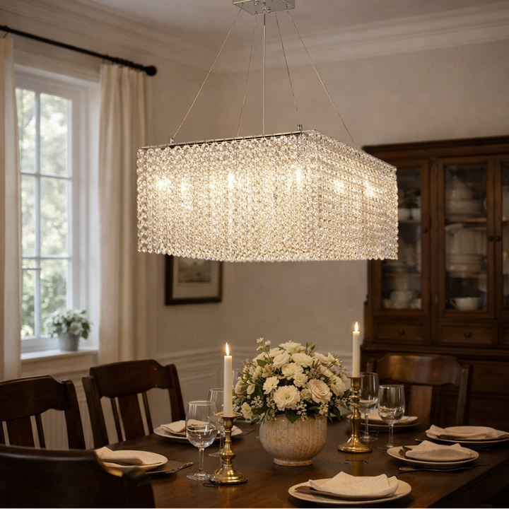 Crystal Frame Chandelier