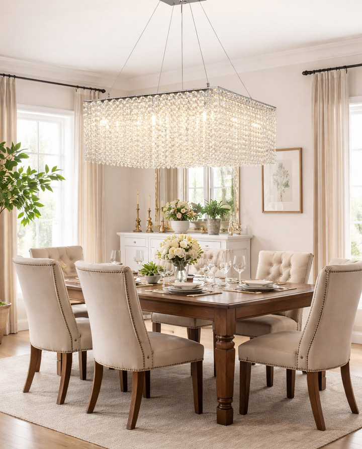 Crystal Frame Chandelier