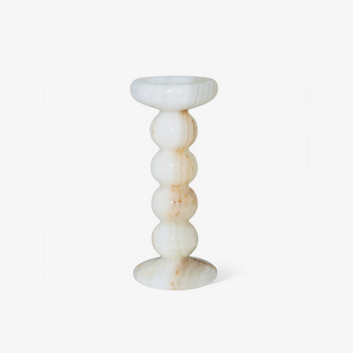 Sculpted Jade Candle Holder