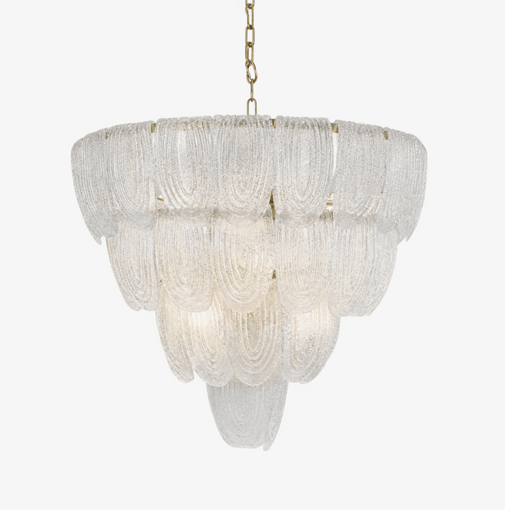 Layered Glass Petal Chandelier - Vakkerlight