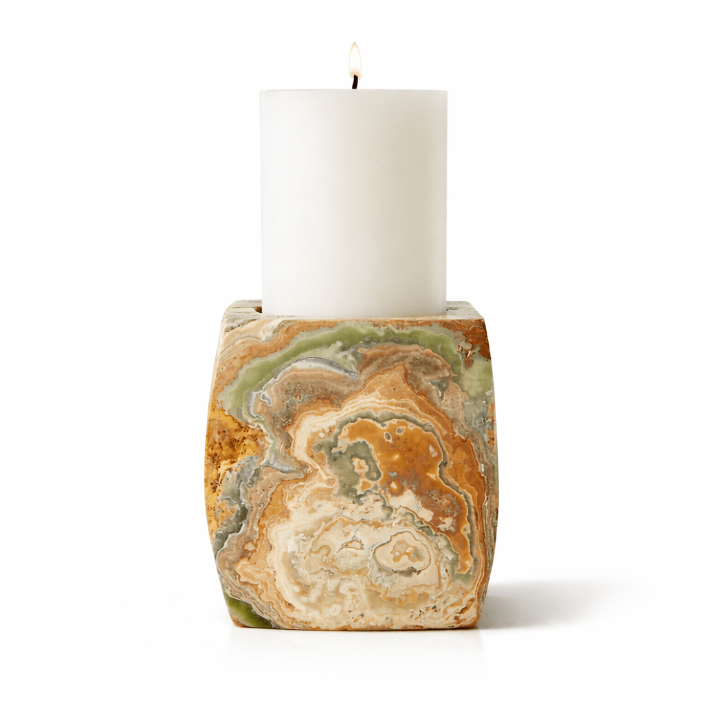 Elara Agate Candle Holder - Vakkerlight