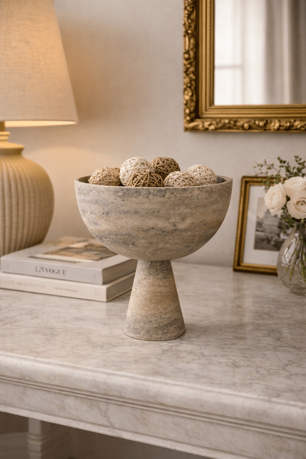 Rowan Stone Display Bowl - Vakkerlight