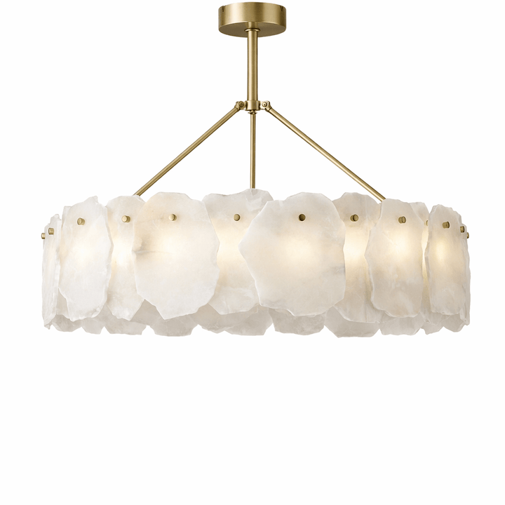 Ecliptica Spiral Alabaster Chandelier - Vakkerlight