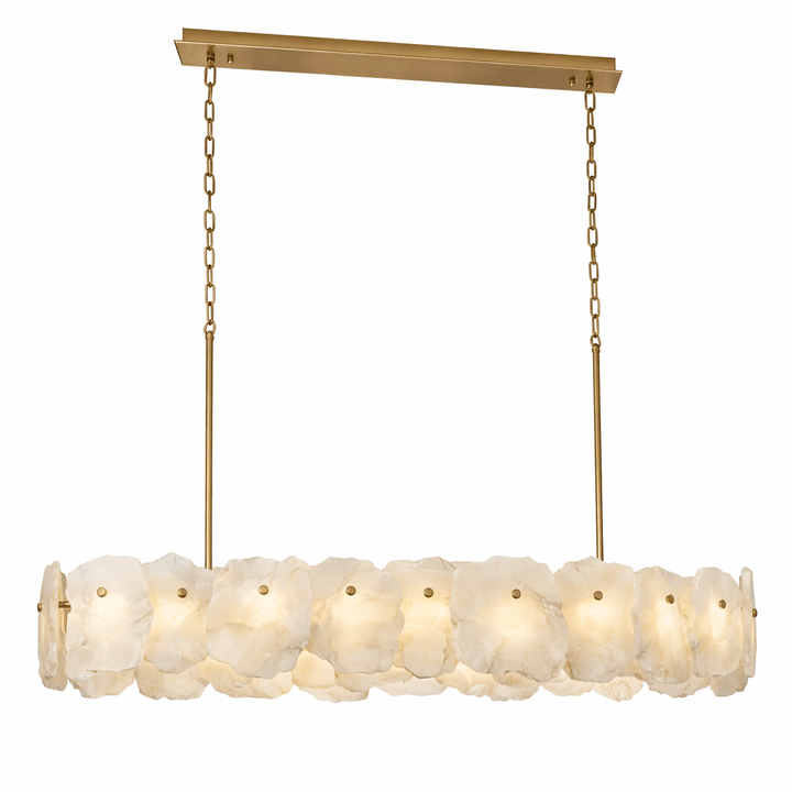 Ecliptica Spiral Alabaster Chandelier - Vakkerlight